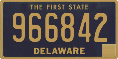 DE license plate 966842