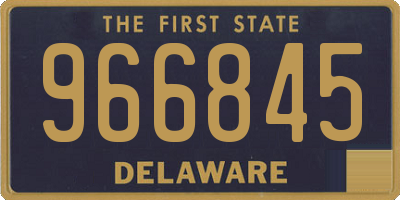 DE license plate 966845