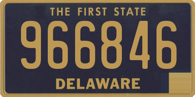 DE license plate 966846