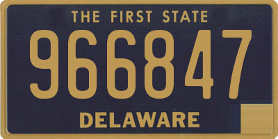 DE license plate 966847