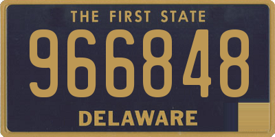 DE license plate 966848