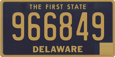 DE license plate 966849