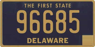 DE license plate 96685