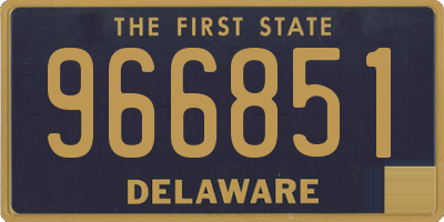 DE license plate 966851