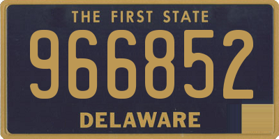 DE license plate 966852