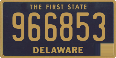 DE license plate 966853