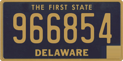 DE license plate 966854