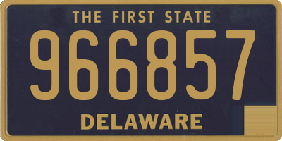 DE license plate 966857