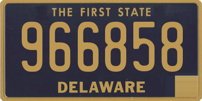 DE license plate 966858