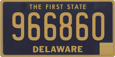 DE license plate 966860