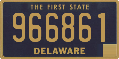 DE license plate 966861