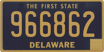 DE license plate 966862