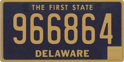 DE license plate 966864