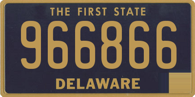 DE license plate 966866