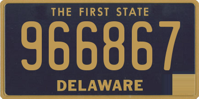 DE license plate 966867