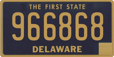 DE license plate 966868