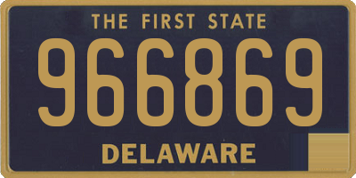 DE license plate 966869