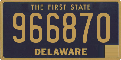 DE license plate 966870