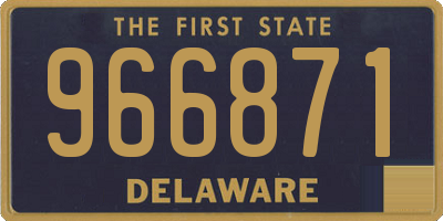 DE license plate 966871