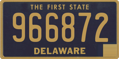 DE license plate 966872