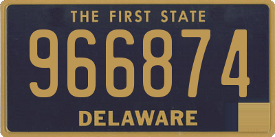 DE license plate 966874