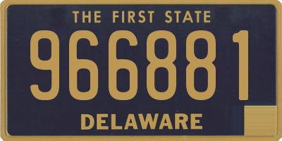 DE license plate 966881