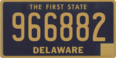 DE license plate 966882