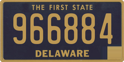 DE license plate 966884