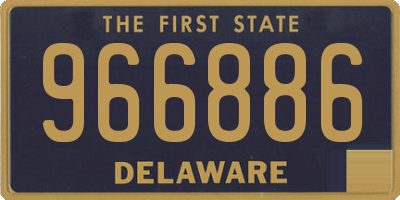 DE license plate 966886