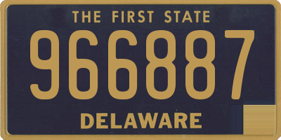 DE license plate 966887