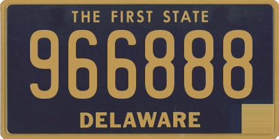 DE license plate 966888