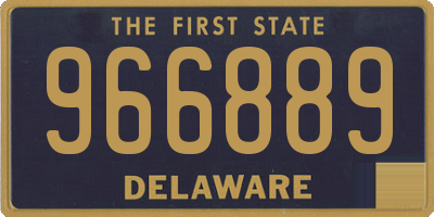 DE license plate 966889