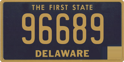 DE license plate 96689