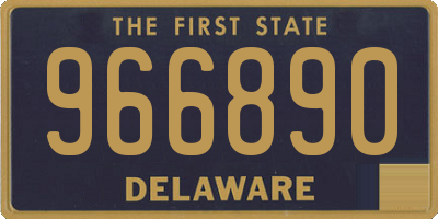 DE license plate 966890