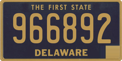 DE license plate 966892