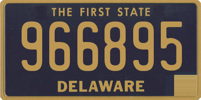 DE license plate 966895