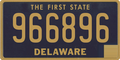 DE license plate 966896