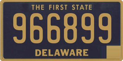 DE license plate 966899