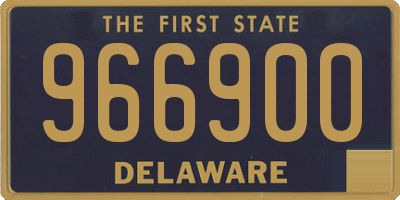 DE license plate 966900