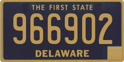 DE license plate 966902