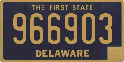 DE license plate 966903