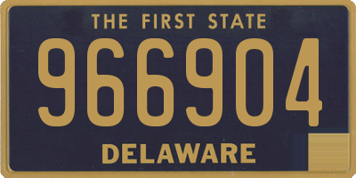 DE license plate 966904