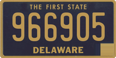 DE license plate 966905