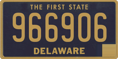 DE license plate 966906