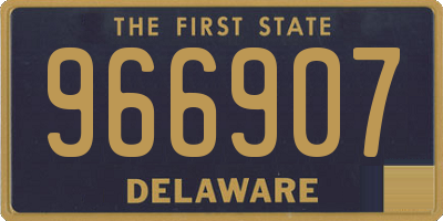 DE license plate 966907