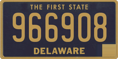 DE license plate 966908