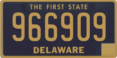 DE license plate 966909