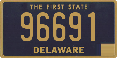 DE license plate 96691