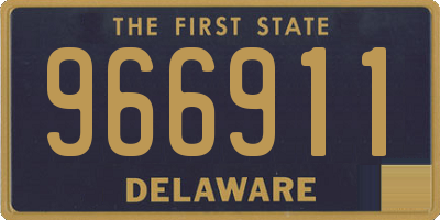 DE license plate 966911