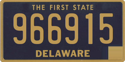 DE license plate 966915